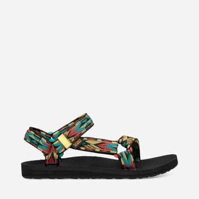 Teva Original Universal Women's Black / Multicolor Hiking Sandals CA68175 Canada Online